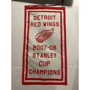 Bank of America Detroit Red Wings 2007-08 Stanley Cup Champions Banner